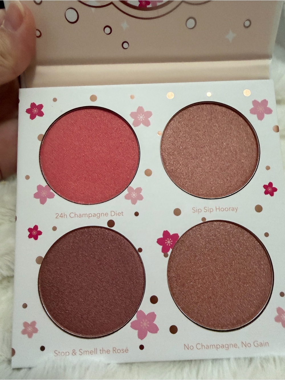 Beauty Bakerie Cotton Candy Champagne Blushlighter palette NO Box